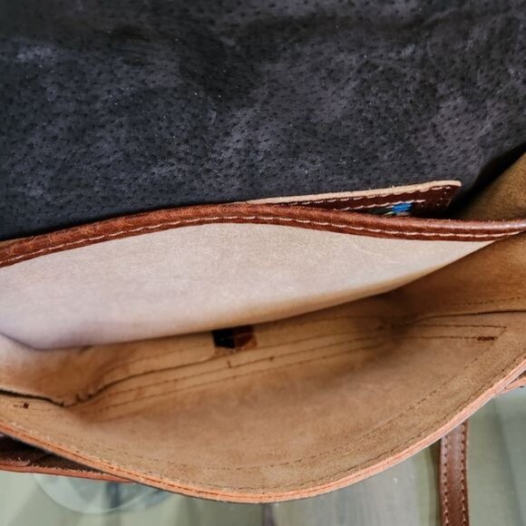 Florencia MADE IN ITALY Small Leather Handbag Black, Burgundy ,Brown and… - Picture 10 of 17